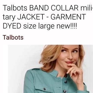 Talbots military style jacket